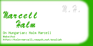 marcell halm business card